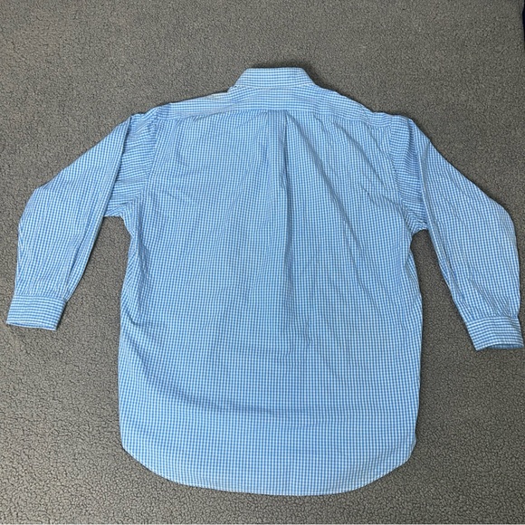 VTG Ralph Lauren Shirt Men Large Blake Two Ply Cotton Button Down Check Run Big - Picture 7 of 9